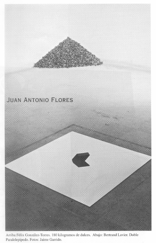 180 kilogramos de dulces, Félix González-Torres / Doble paralelepipedo, Bertrand Lavier